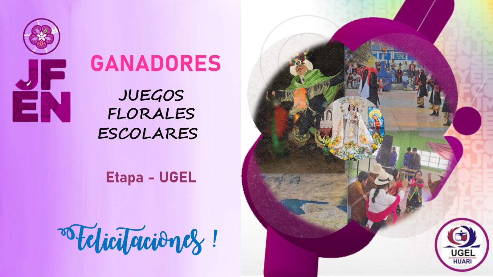 Descarga aquí la lista completa de los ganadores de las diferentes disciplinas y categorías de los Juegos Florales Escolares Nacionales.