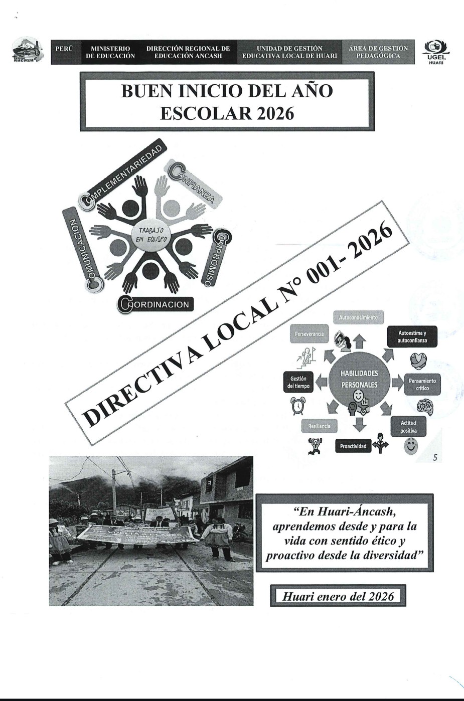 Directiva Local Buen Inicio del Año Escolar 2026