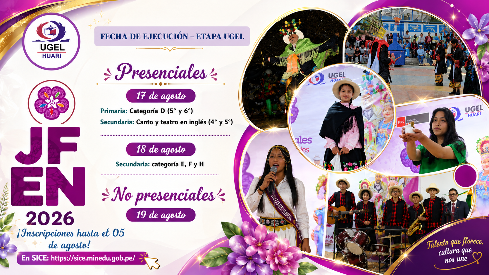 Juegos Florales Escolares Nacionales 2026 – Etapa UGEL