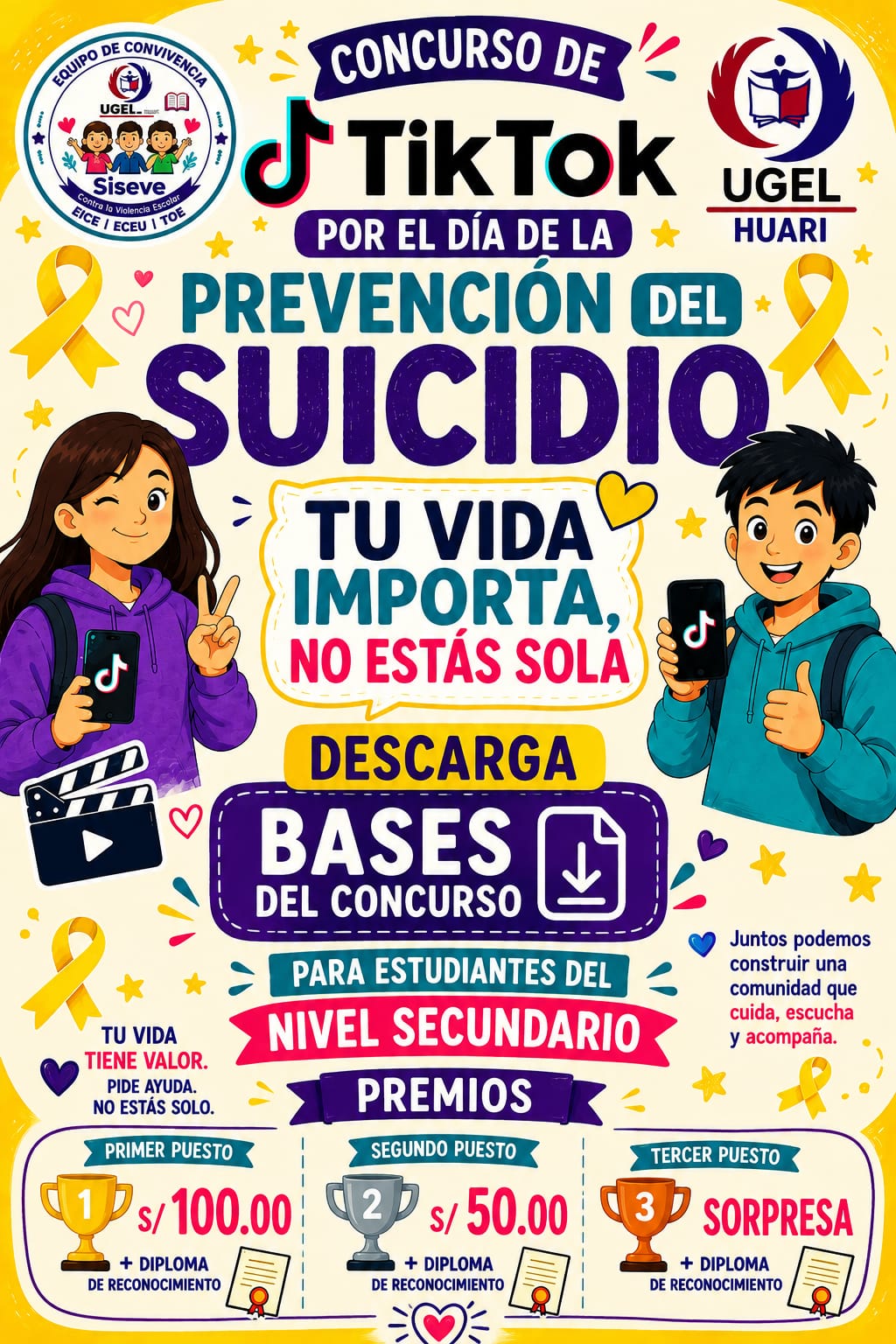 BASES CONCURSO DE TIKTOK POR EL DÍA DE LA PREVENCIÓN DEL SUICIDIO