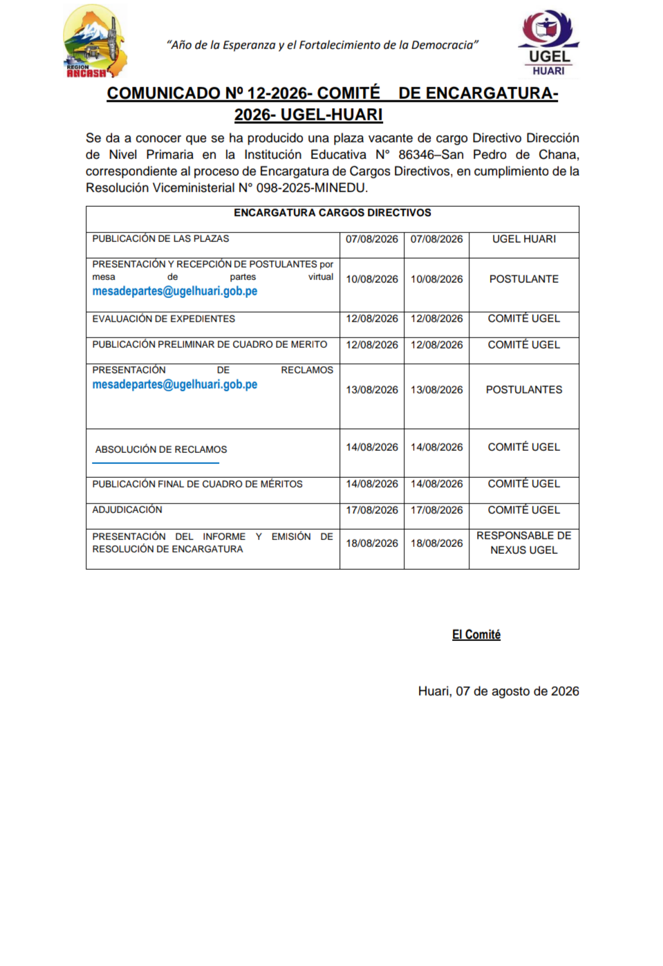 RESULTADO FINAL -EVALUACIÓN DE EXPEDIENTES – INICIAL EIB RESULTADO FINAL -EVALUACIÓN DE EXPEDIENTES – INICIAL EIB